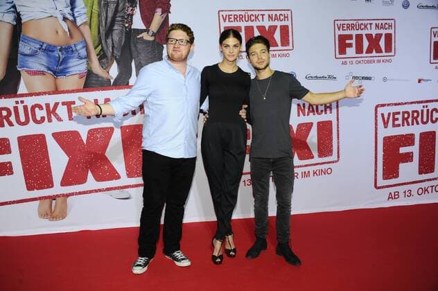 Roland Schreglmann, Lisa Tomaschewsky und Jascha Rust Premiere Verrückt nach Fixi Mathäser Filmpalast Film, Fernsehen München 09. Oktober 2016