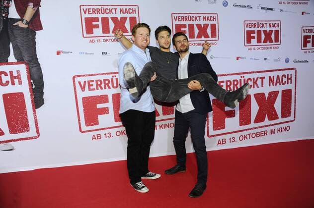 Roland Schreglmann, Jascha Rust und Lucas Reiber Premiere Verrückt nach Fixi Mathäser Filmpalast Film, Fernsehen München 09. Oktober 2016