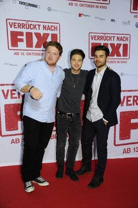 Roland Schreglmann, Jascha Rust und Lucas Reiber Premiere Verrückt nach Fixi Mathäser Filmpalast Film, Fernsehen München 09. Oktober 2016