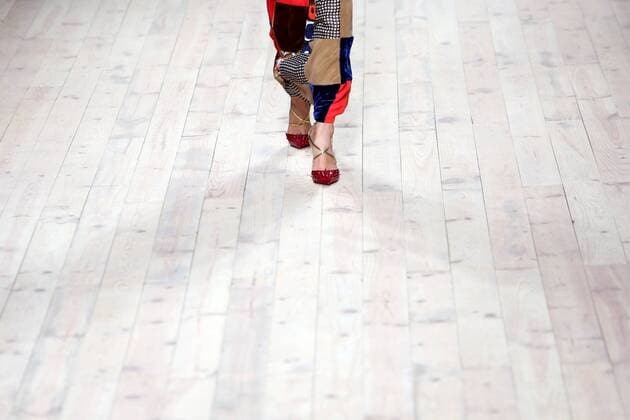 October 9, 2016 - Lisbon, Portugal - A model presents a creation from the Portuguese fashion designer Filipe Faisca Spring Summer 2017 collection during the Lisbon Fashion Week on October 9, 2016 in Lisbon, Portugal. Lisbon Portugal  - ZUMAn230