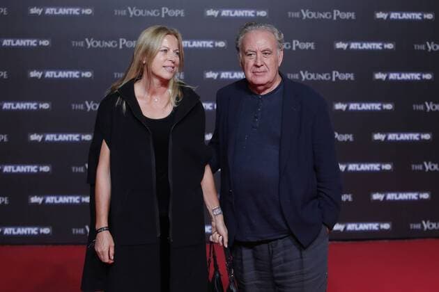 Premiere der TV-Serie The Young Pope in Rom Michele Santoro e Sanja Podgajski Roma 09-10-2016. The young Pope Serie TV Sky, Anteprima Rome 9th October 2016. The Young Pope Premiere. SamanthaxZucchi