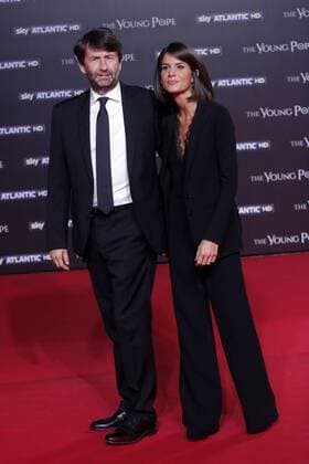 Premiere der TV-Serie The Young Pope in Rom - Dario Franceschini and wife Michela di Biase Roma 09-10-2016. The young Pope Serie TV Sky, Rome 9th October 2016. The Young Pope Premiere. SamanthaxZucchi