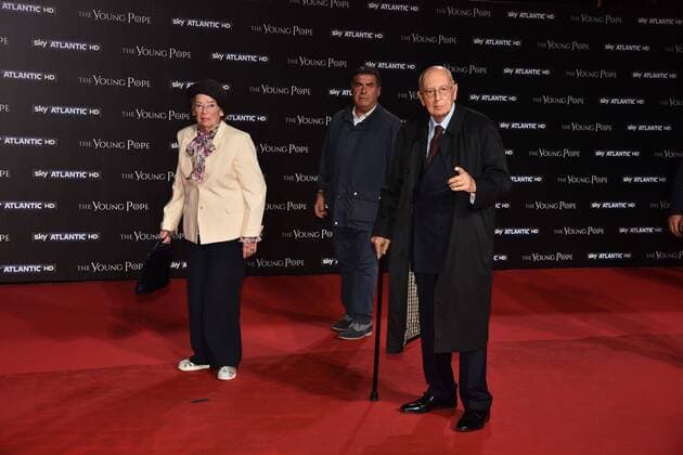 Premiere der TV-Serie The Young Pope in Rom - Rome, The Space Cinema Moderno - Preview of the Film The Young Pope, In the picture: Giorgio Napolitano and Clio  Copyright: xVincenzoxLandix