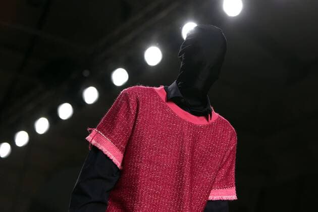 October 9, 2016 - Lisbon, Portugal - A model presents a creation from the Portuguese fashion designer Ricardo Andrez Spring Summer 2017 collection during the Lisbon Fashion Week on October 9, 2016 in Lisbon, Portugal. Lisbon Portugal  - ZUMAn230