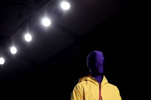 October 9, 2016 - Lisbon, Portugal - A model presents a creation from the Portuguese fashion designer Ricardo Andrez Spring Summer 2017 collection during the Lisbon Fashion Week on October 9, 2016 in Lisbon, Portugal. Lisbon Portugal  - ZUMAn230
