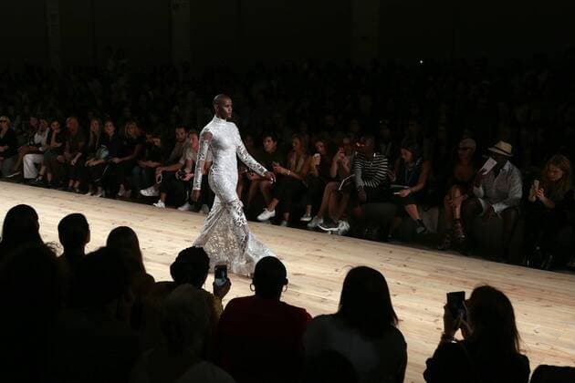 October 9, 2016 - Lisbon, Portugal - A model presents a creation from the Angolan fashion designer Nadir Tati Spring Summer 2017 collection during the Lisbon Fashion Week on October 9, 2016 in Lisbon, Portugal. Lisbon Portugal  - ZUMAn230