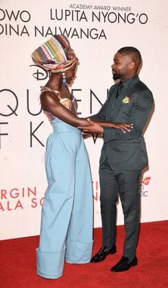 BFI LFF 2016 - Queen Of Katwe Premiere London, UK. Lupita Nyong o and David Oyelowo at the 60th BFI London Film Festival Premiere of Queen Of Katwe held at Odeon Leicester Square, London on Sunday 9 October 2016. LMK392 -61100-101016 