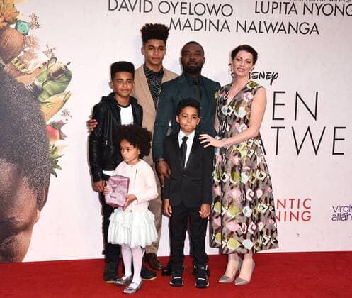 BFI LFF 2016 - Queen Of Katwe Premiere London, UK. David Oyelowo, Jessica Oyelowo and children at the 60th BFI London Film Festival Premiere of Queen Of Katwe held at Odeon Leicester Square, London on Sunday 9 October 2016. LMK392 -61100-101016 