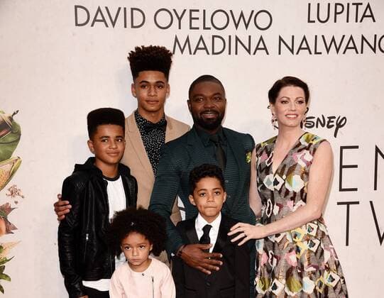 BFI LFF 2016 - Queen Of Katwe Premiere London, UK. David Oyelowo, Jessica Oyelowo and children at the 60th BFI London Film Festival Premiere of Queen Of Katwe held at Odeon Leicester Square, London on Sunday 9 October 2016. LMK392 -61100-101016 