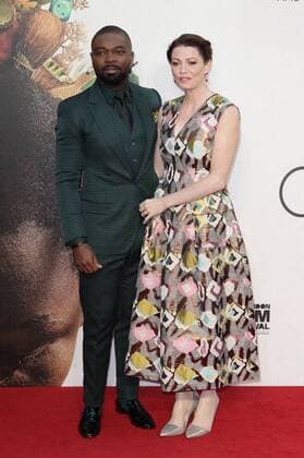 British Nigerian actor and producer David Oyelowo and his wife Jessica attend the Virgin Atlantic Gala Screening of Queen Of Katwe at The Odeon, Leicester Square, London as part of the BFI London Film Festival. OCTOBER 9th 2016  GBHx163247
