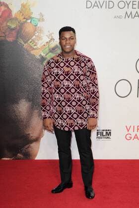 British actor and producer John Boyega attends the Virgin Atlantic Gala Screening of Queen Of Katwe at The Odeon, Leicester Square, London as part of the BFI London Film Festival. OCTOBER 9th 2016  GBHx163247