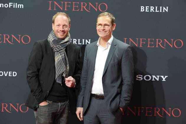 Deutschlandpremiere INFERNO Johann von Buelow, Michael Mueller Ankunft zur Deutschlandpremiere INFERNO im Cinestar Sony Center in Berlin am 10.10.2016