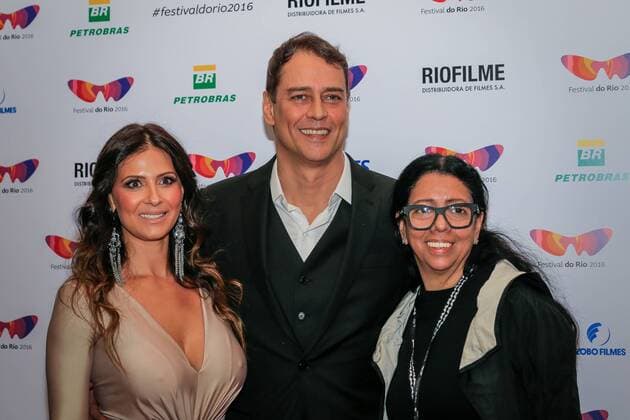 Pequeno Segredo - Little Secret: Filmpremiere in Rio de Janeiro RIO DE JANEIRO, RJ - 10.10.2016: TAPETE VERMELHO DO FILME PEQUENO SEGREDO - Marcello Antony his wife Carolinie Holinger and Walkiria Barbosa. - Director of the Rio Festival, during the Little Movie Red Carpet Secret, David Schurmann in Rio Festival Film directed by Brazil to compete for a position in the Foreign Language Oscar. The film is based on the true story of Kat Schurmann - which also inspired the eponymous best-selling Heloisa Schurmann. x1213328x  AndréxHorta