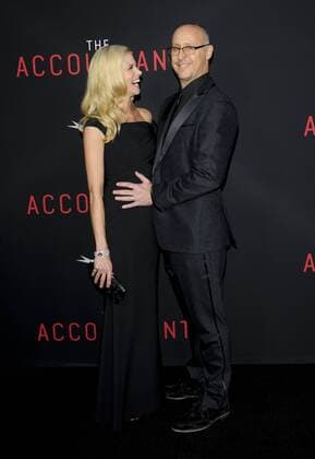 Gavin O Connor & wife Brooke Burns THE ACCOUNTANT FILM PREMIERE Hollywood Patrick Rideaux PicturePerfect