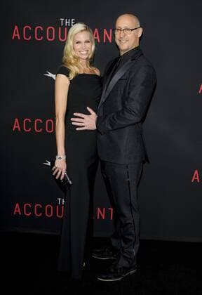 Gavin O Connor & wife Brooke Burns THE ACCOUNTANT FILM PREMIERE Hollywood Patrick Rideaux PicturePerfect