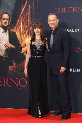 Tom Hanks und Felicity Jones, die beiden Schauspieler bei der Inferno Film Premiere am 10.10.2016 in Berlin Inferno Kino Premiere in Berlin, 2016 