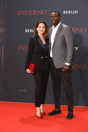 Omar Sy und seine Ehefrau Helene bei der Inferno Film Premiere am 10.10.2016 in Berlin Inferno Kino Premiere in Berlin, 2016 