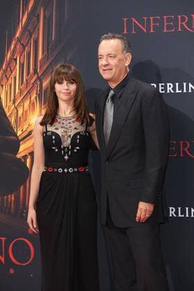 Tom Hanks und Felicity Jones, die beiden Schauspieler bei der Inferno Film Premiere am 10.10.2016 in Berlin Inferno Kino Premiere in Berlin, 2016 
