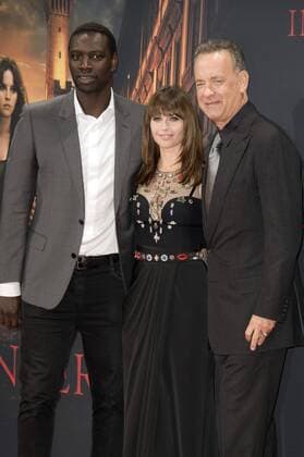 Omar Sy, Felicity Jones und Tom Hanks bei der Premiere des Kinofilms Inferno im CineStar Sony Center. Berlin, 10.10.2016 Foto:xFredericx xFuturexImage