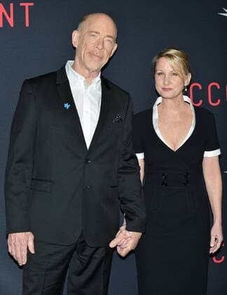 J.K. Simmons and his wife Michelle Schumacher arrive at the world premiere of The Accountant at the TCL Chinese Theater in Los Angeles, California on October 10, 2016.  LAP20161010742 CHRISTINExCHEW