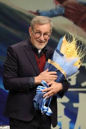 BEIJING, CHINA - OCTOBER 10: American director Steven Allan Spielberg attends promotional event for his film Big Friendly Giant at Tsinghua University on October 10, 2016 in Beijing, China.  CFP493630632