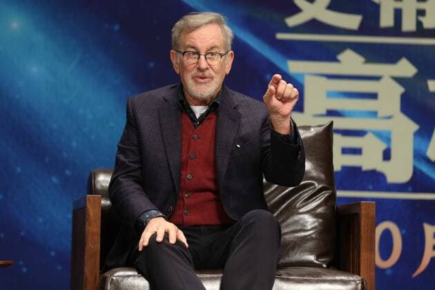 BEIJING, CHINA - OCTOBER 10: American director Steven Allan Spielberg attends promotional event for his film Big Friendly Giant at Tsinghua University on October 10, 2016 in Beijing, China.  CFP493630645