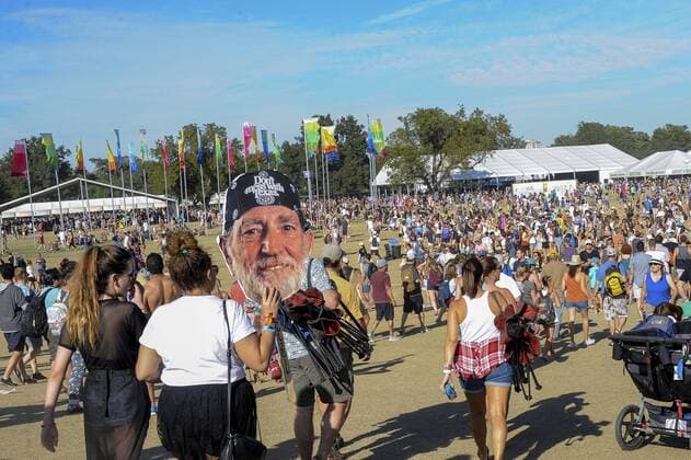 Festivalbesucher auf dem Austin City Limits Music Festival 2016 im Zilker Park. Austin, 09.10.2016 Foto:xJ.xAlexanderx xFuturexImage