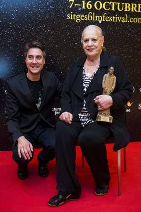 Spanish actress Terele Pavez receive the Nosferatu Award at Festival de Cine Fantastico de Sitges in Barcelona. October 12, Spain. 2016.  (20161012018)