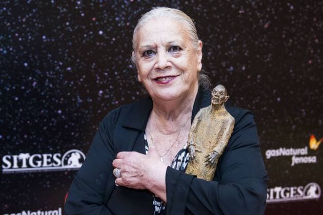 Bilder des Tages Spanish actress Terele Pavez receive the Nosferatu Award at Festival de Cine Fantastico de Sitges in Barcelona. October 12, Spain. 2016.  (20161012023)