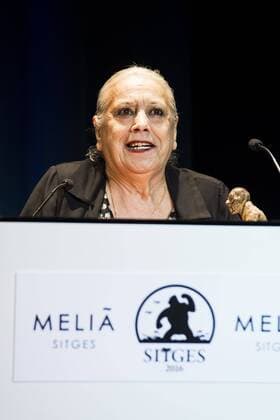 Spanish actress Terele Pavez receive the Nosferatu Award at Festival de Cine Fantastico de Sitges in Barcelona. October 12, Spain. 2016.  (20161012016)