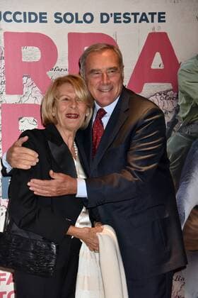 In Guerra per Amore Filmpremiere in Rom Rome, Red Carpet In Guerra per Amore. Pictured: Aldo Grasso, Grasso Maria  Copyright: xCamillaxMorandix xIPAx