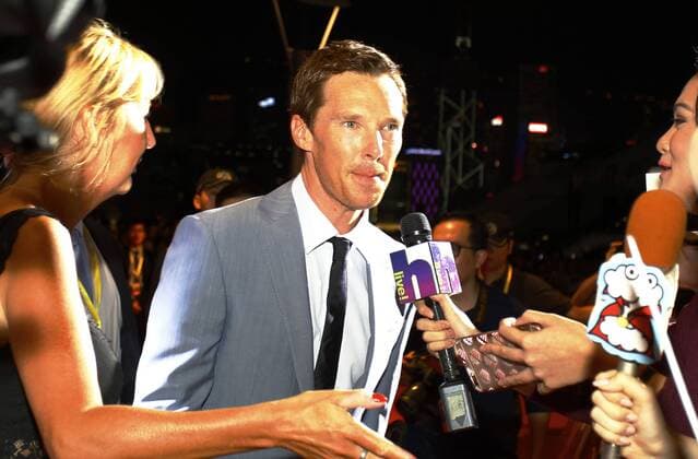 Doctor Strange Filmpremiere in Hongkong October 13, 2016 - Hollywood actor Benedict Cumberbatch respond to the medias at the World Premier ceremony of latest Hollywood movie DOCTOR STRANGE in Hong Kong. Oct 13, 2016. Hong Kong. ZUMA - ZUMAl137