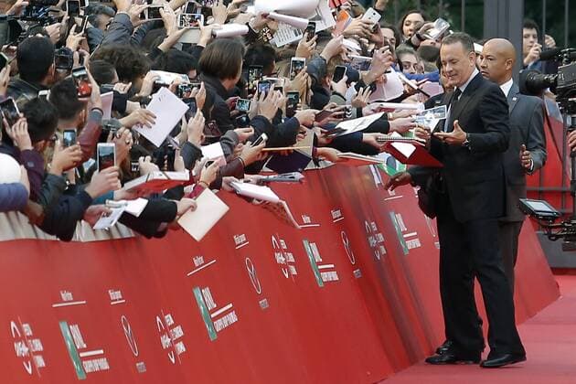 Filmfest in Rom - Tom Hanks auf dem roten Teppich Tom Hanks Roma 13-10-2016. Festa del Cinema di Roma XI edizione Rome 13th October 2016. Rome Film Fest XI edition. Foto Samantha Zucchi Insidefoto SamanthaxZucchi