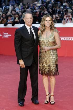 Tom Hanks con la moglie Rita Wilson Tom Hanks with his wife Rita Wilson Roma 13-10-2016. Festa del Cinema di Roma XI edizione Rome 13th October 2016. Rome Film Fest XI edition. Foto Samantha Zucchi Insidefoto SamanthaxZucchi