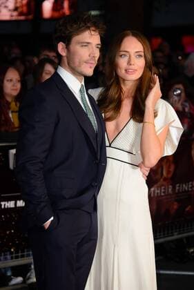 . 14 10 2016. London, Odeon, Leicester Square, United Kingdom. Sam Claflin and Laura Haddock arrive at Their Finest Film Premiere.  xChrisxJosephx xi-Imagesx IIM-13601-0027