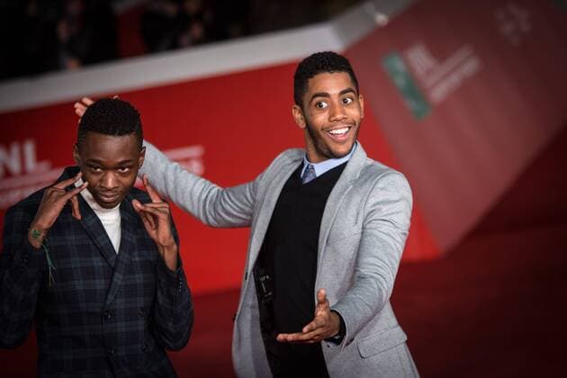 Rome: 11th Film Festival Ashton Sanders and Jerome Jharrel during the Film Festival, Eleventh Edition. Red carpet with Moonlight.  AndreaxRonchini