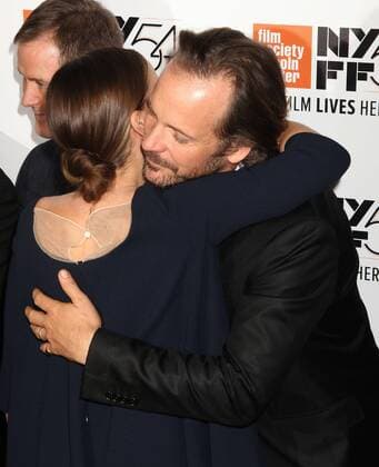 October 13, 2016 - New York, New York, U.S. - Actress NATALIE PORTMAN hugs PETER SARSGAARD at the New York premiere of Jackie held during the 54th Annual New York Film Festival at Alice Tully Hall at Lincoln Center. New York U.S. - ZUMAk03_