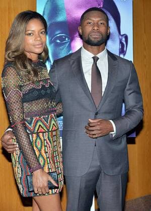 Naomie Harris (L) and Trevante Rhodes arrive at the Los Angeles premiere of Moonlight at the DGA Theater in Los Angeles, California on October 13, 2016.  LAP20161013704 CHRISTINExCHEW