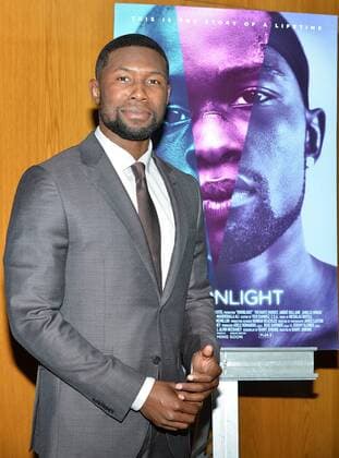 Trevante Rhodes arrives at the Los Angeles premiere of Moonlight at the DGA Theater in Los Angeles, California on October 13, 2016.  LAP20161013719 CHRISTINExCHEW