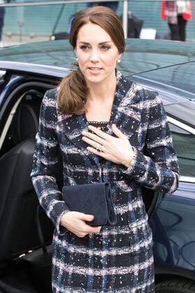 October 14, 2016 - Manchester, Greater Manchester, UK - Manchester , UK . The Duke and Duchess of Cambridge arrive to visit the National Football Museum in Manchester Manchester UK  - ZUMAl94_