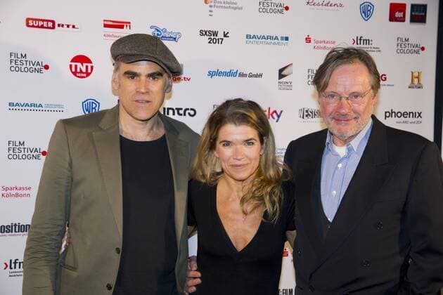von links: Sebastian BLOMBERG, Schauspieler, Anke ENGELKE, Schauspielerin, Michael WITTENBORN, Schauspieler, Premiere Wellness fuer Paare am 13. Oktober 2016 im Cinenova-Kino in Koeln.