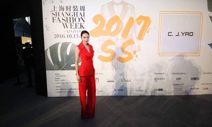 SHANGHAI, CHINA - OCTOBER 13: Model and actress Lynn Hung (aka Xiong Dailin) attends the C.J.YAO presentation as part of the Shanghai Fashion Week Spring Summer 2017 at Xintiandi Hall A on October 13, 2016 in Shanghai, China.  CFP493763050