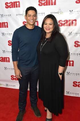 Charlie Barnett und Sibyl Santiago bei der Premiere des Kinofilms Sam im Laemlee s Royal Theater. Los Angeles, 13.10.2016 Foto:xD.xStarbuckx xFuturexImage