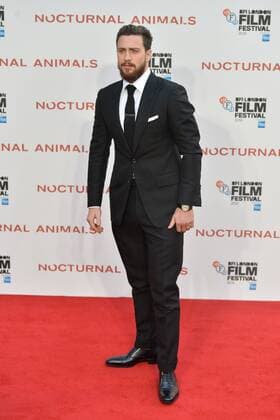October 14, 2016 - London, London, UK - ARRON TAYLOR-JOHNSON attends the Nocturnal Animals film premiere of as part of the London Film Festival. London, UK. London UK  - ZUMAl94_