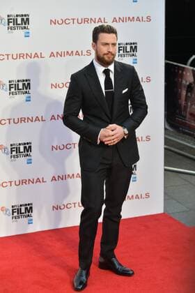 October 14, 2016 - London, London, UK - ARRON TAYLOR-JOHNSON attends the Nocturnal Animals film premiere of as part of the London Film Festival. London, UK. London United Kingdom  - ZUMAl94_