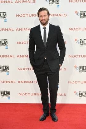 October 14, 2016 - London, London, UK - ARMIE HAMMER attends the Nocturnal Animals film premiere of as part of the London Film Festival. London, UK. London United Kingdom  - ZUMAl94_