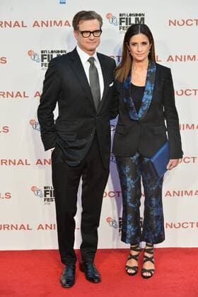 October 14, 2016 - London, London, UK - COLIN FIRTH and LIVIA FIRTH attend the Nocturnal Animals film premiere of as part of the London Film Festival. London, UK. London United Kingdom  - ZUMAl94_