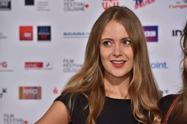 Die Schauspielerin Katrin Wolter posiert am 14.10.2016 in Köln auf dem roten Teppich beim International Film Award NRW im Rahmen des Film Festival Cologne. (vormals: Cologne Conference) ein internationales Film- und Fernsehfestival in Köln.