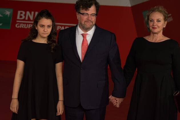 Rome: Red Carpet Manchester By The Sea (C) Kenneth Lonergan, (R) J. Smith-Cameron, (L) Nellie Lonergan during the Rome Film Festival Red Carpet Manchester By The Sea  AndreaxRonchini