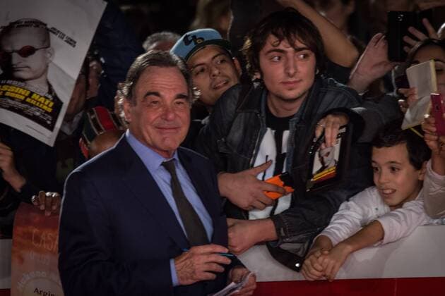 Filmfest in Rom - Filmpremiere Snowden Rome: Red Carpet Snowden Director Oliver Stone during the 11th Rome Film Festival Red Carpet Snowden. It is a movie of disillusioned with the intelligence community, top contractor Edward Snowden (Joseph Gordon-Levitt) leaves his job at the National Security Agency.  AndreaxRonchini